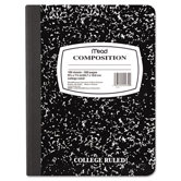 Wireless Composition Book, College Rule, 9-3/4 x 7-1/2, White, 100 Sheets