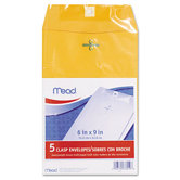 Clasp Envelope, 6 X 9, 24Lb, Kraft, 5/Pack