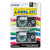 Tape Cassettes for Kl Label Makers, 9Mm X 26Ft, 2/Pack
