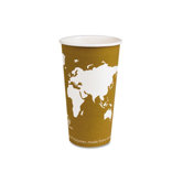 World Art Renewable Resource Compostable Hot Drink Cups, 20 Oz, 1000/Carton