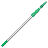 Opti-Loc Aluminum Extension Pole, 18-ft., Three Sections, Silver/Green
