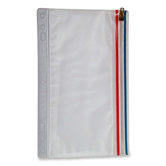 Zip-All Ring Binder Pockets, 9-1/2"x6", Clear