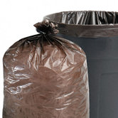Total Recycled Plastic Trash Garbage Bags, 33 Gal, 1.3Mil, 33X40, 100/Carton