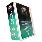 Earthview Round Ring Presentation Binder, 3" Capacity, White