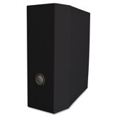 Elements Storage D-Ring Binder, 11x 8-1/2, 4" Capacity, Black