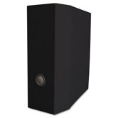Elements Storage D-Ring Binder, 11x 8-1/2, 5" Capacity, Black