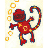 Paper Prints X & O Monkey Canvas Print