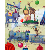 Wit and Whimsy Circus Train Canvas Print