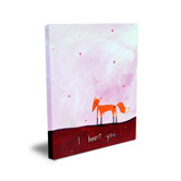 Words of Wisdom I Heart You Canvas Art