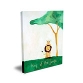 Words of Wisdom King of The Jungle Canvas Art