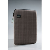 Plaid Laptop Sleeve in Brown