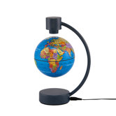 4" Levitating Political Blue Ocean Globe