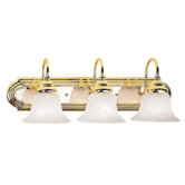 Belmont  Vanity Light in Polished Brass/Chrome
