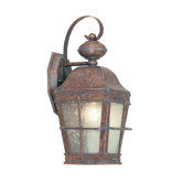 Nantucket Outdoor Wall Lantern in Burl