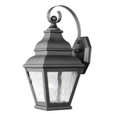 Exeter  Outdoor Wall Lantern in Black