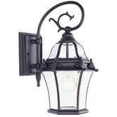 Fleur De Lis Outdoor Wall Lantern in Bronze
