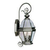 Bradford Outdoor Wall Lantern in Vintage Pewter