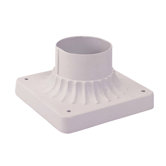 Outdoor Basics Pier Mount in White