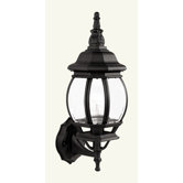 Frontenac  Outdoor Wall Lantern in Black