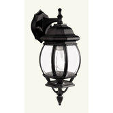 Frontenac  Outdoor Wall Lantern in Black