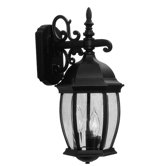 Kingston  Outdoor Wall Lantern in Black