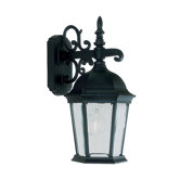 Hamilton Outdoor Post Lantern in Black