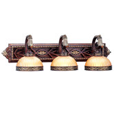 Seville  Vanity Light in Palacial Bronze with Gilded Accents