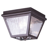 Cambridge Outdoor Flush Mount in Bronze