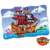 Puzzle Doubles Giant Pirate Ship