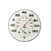 Extra Large Metal Thermometer with 18" Clock