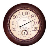 Metal Garden Thermometer with 13" Hygrometer