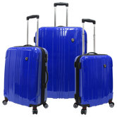 Sedona 100% Pure Polycarbonate 3 Piece Expandable Spinner Luggage Set