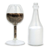 Cheers Glass Salt and Pepper Shakers
