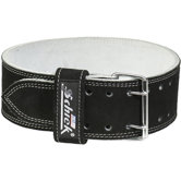 Competition Power Belt with Suede Leather in Black