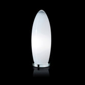 Gherkin One Light Table Lamp in Glossy White