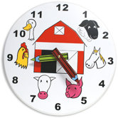 Kids Farm Clock