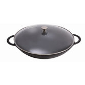 6 Qt Specialty Wok with Handles in Black