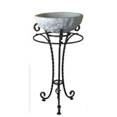Olde World Santa Maria Forged Iron Pedestal Sink Set