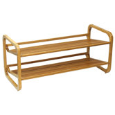 2 Tier Bamboo Shoe Rack