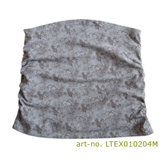Belly Band in Grey Flower Ruffled