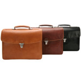 The Green Collection Bella Russo 17" Laptop Triple Compartment Briefcase