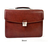 Gaetano 17" Laptop Triple Compartment Briefcase