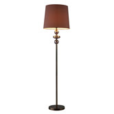 Dravos Floor Lamp in Bronze And Coffee Plating