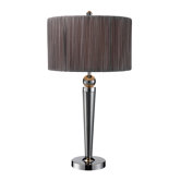 Reigel One Light Table Lamp in Smoked Crystal
