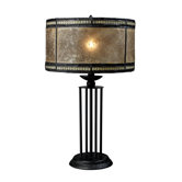 Mica Filagree One Light Table Lamp in Tiffany Bronze