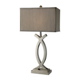 Rowley One Light Table Lamp in Polished Nickel