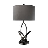 Kinetic One Light Table Lamp in Black Nickel