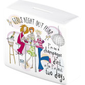 Born To Shop Ceramic "Girls Night Out" Money Box