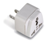 Lewis N. Clark Americas Adapter Plug with Universal Receptacle