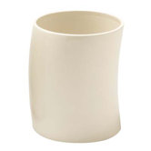 Jameson White Ceramic Waste Basket